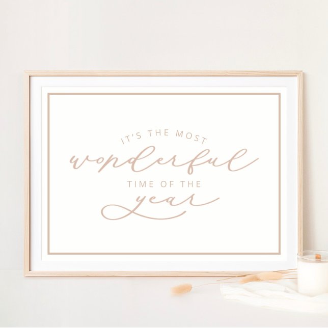 Es ist die wunderbarste Weihnachtszeit des Jahres Poster (Von Creator hochgeladen)