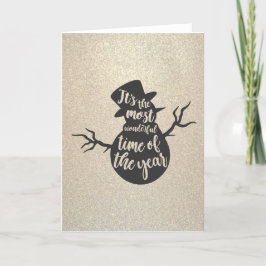 Es ist die wunderbarste Zeit des Jahres Feiertagskarte