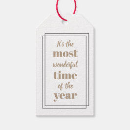 Es ist die wunderbarste Zeit des Jahres Geschenkanhänger