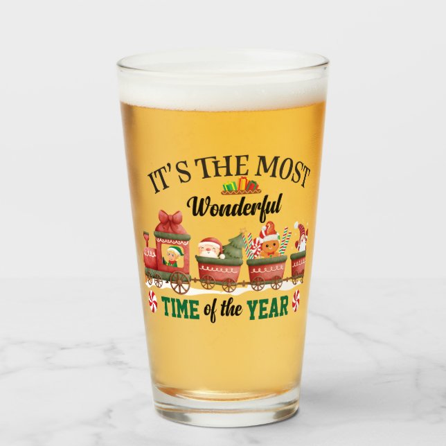 Es ist die wunderbarste Zeit des Jahres Glas (Vorne (Gefüllt))