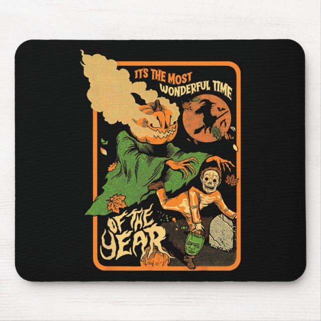 Es ist die wunderbarste Zeit des Jahres Halloween Mousepad (Vorne)