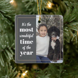 Es ist die wunderbarste Zeit des Jahres Keramikornament