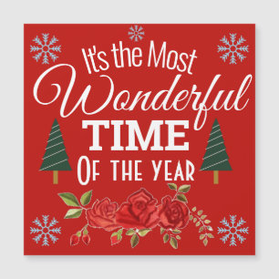 Es ist die wunderbarste Zeit des Jahres Magnetkarte