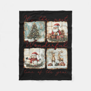 Es ist die wunderbarste Zeit des Jahres Merry Chr Fleecedecke