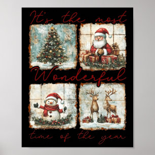 Es ist die wunderbarste Zeit des Jahres Merry Chr Poster