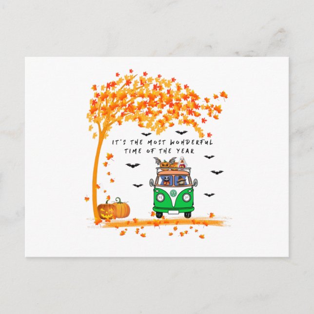 Es ist die wunderbarste Zeit des Jahres Postkarte (Vorderseite)