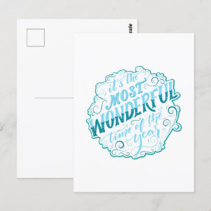 Es ist die wunderbarste Zeit des Jahres Postkarte
