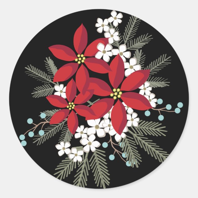 Es ist die wunderbarste Zeit des Jahres Runder Aufkleber (Vorderseite)