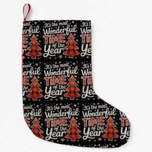 Es ist die wunderbarste Zeit des Jahres Weihnachte Kleiner Weihnachtsstrumpf