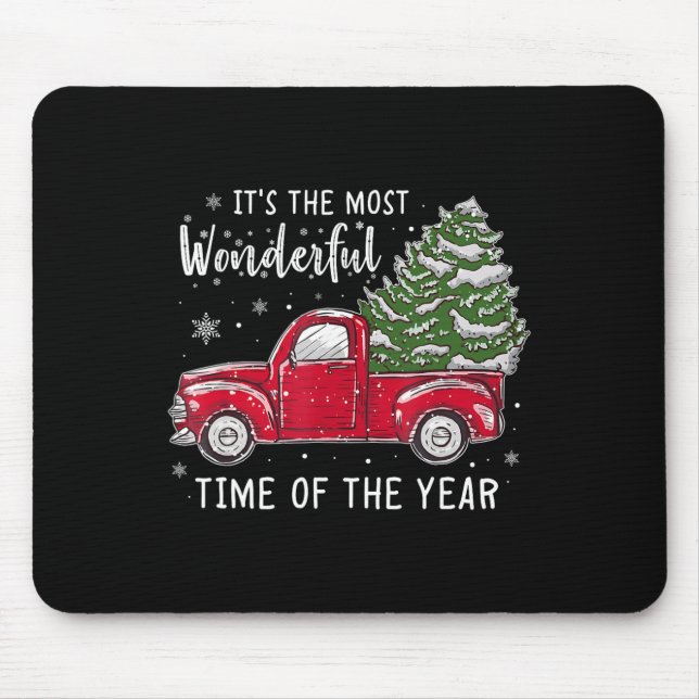 Es ist die wunderbarste Zeit des Jahres Weihnachte Mousepad (Vorne)