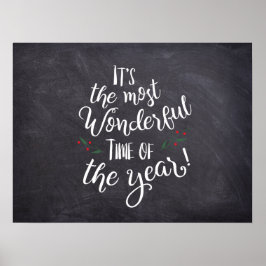 Es ist die wunderbarste Zeit des Jahres Weihnachte Poster