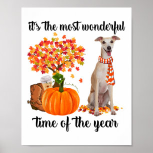Es ist die wunderbarste Zeit des Jahres Windhund Poster