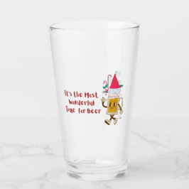 Es ist die wunderbarste Zeit für Bier Glas