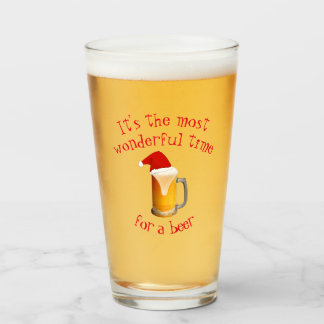 Es ist die wunderbarste Zeit für ein Bier Glas