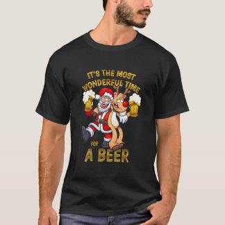 Es ist die wunderbarste Zeit für ein Bier T-Shirt