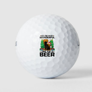 Es ist die wunderbarste Zeit für einen Bier-Weihna Golfball