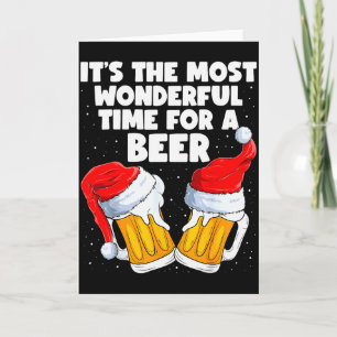 Es ist die wunderbarste Zeit für einen Bierliebhab Karte