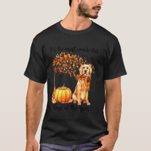 Es ist die wunderbarste Zeit Golden Retriever Scha T-Shirt