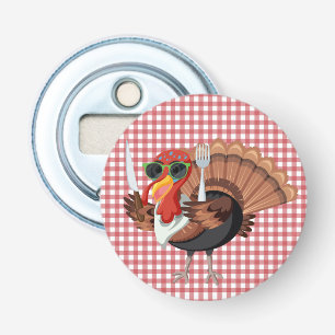 Es ist die Zeit der Türkei mit dem roten Schachbre Flaschenöffner