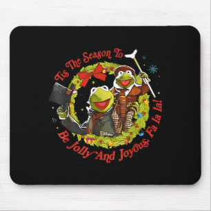 Es ist die Zeit, fröhlich und freudig Weihnachten Mousepad