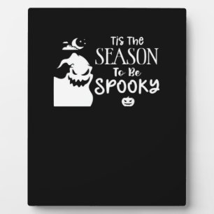 Es ist die Zeit für gruseligen Halloween-Sarkasmus Fotoplatte