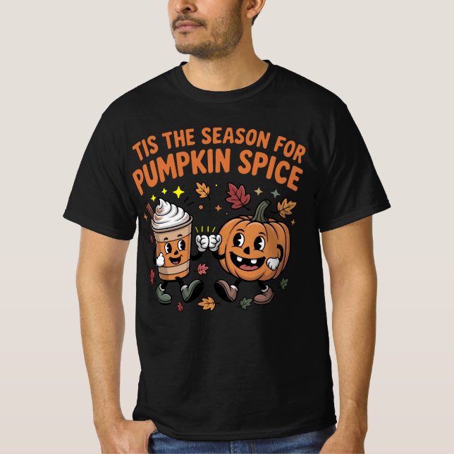 Es ist die Zeit für Kürbis-Gewürz-Halloween-Grusel T-Shirt (Vorderseite)