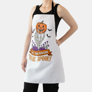 Es Ist Die Zeit, Um Gruselig Skelett Hand Hallowee Schürze