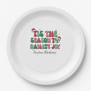 Es ist die Zeit, um Nuclear Medicine Weihnachten N Pappteller