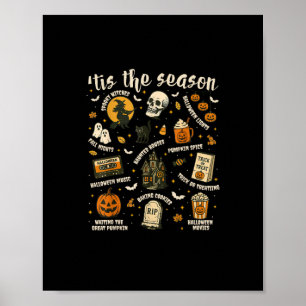 Es ist die Zeit Weihnachtsmann Hut Retro Vintage Poster