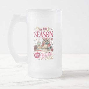 Es ist die Zeit zum Lesen Mattglas Bierglas