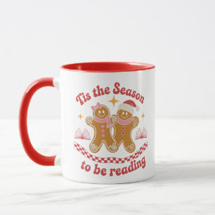 Es ist die Zeit zum Lesen von Weihnachts-Schulbüch Tasse