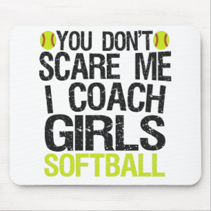 Es ist dir egal, dass ich Girls Softball Funny tra Mousepad