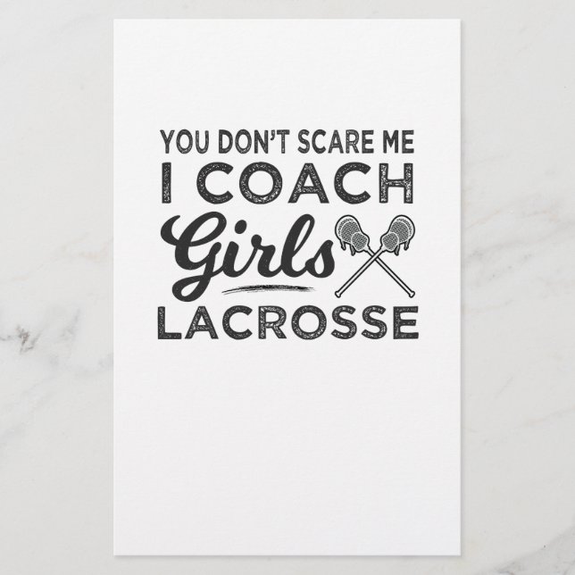 Es ist dir egal, dass ich Lacrosse trainiere Briefpapier (Vorderseite)
