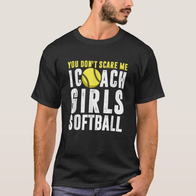 Es ist dir egal, dass ich Mädchen mit Softball T-S T-Shirt (Vorderseite)