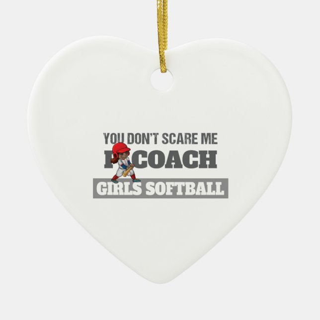 Es ist dir egal, dass ich Softball trainiere Keramik Ornament (Vorne)