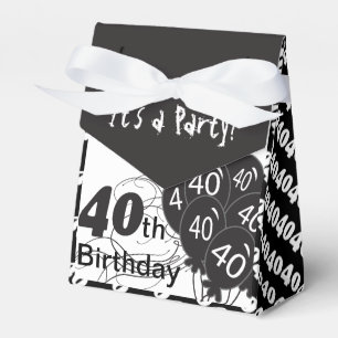 Es ist ein 40. Geburtstags-Party Geschenkschachtel