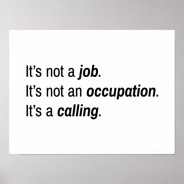 Es ist ein anrufendes Plakat (Vorne)