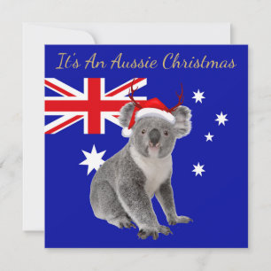 Es ist ein Aussie Weihnachten mit einem Koala Karte
