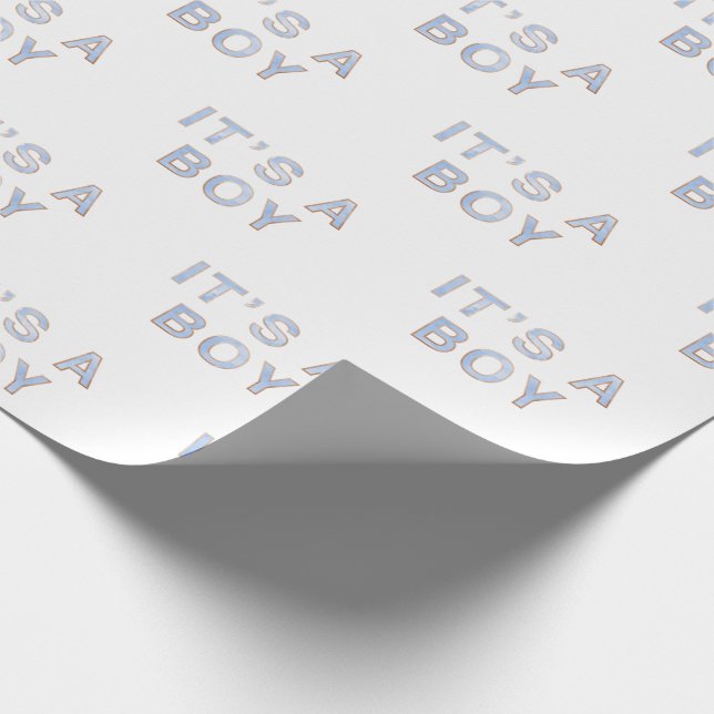 Es ist ein Baby Blue Baby Wrapping Paper Geschenkpapier (Ecke)