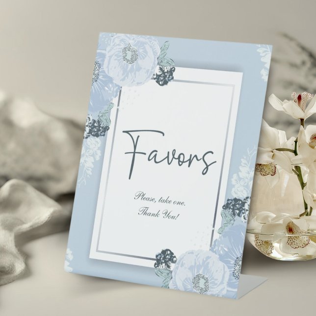 Es ist ein Baby Blue Floral Baby Duwer Liebhaber S Sockelschild (Von Creator hochgeladen)