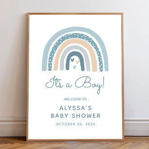 Es ist ein Baby Boy Rainbow Baby Dusche Begrüßungs Poster