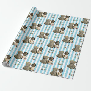 Es ist ein Baby Cowboy und Teddy Bear Baby Shower Geschenkpapier