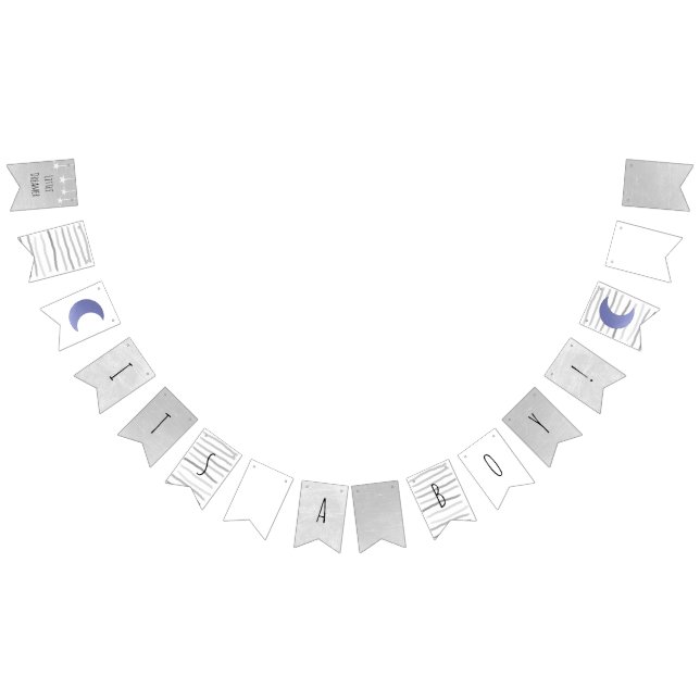 Es ist ein Baby-Duschbanner mit der Flagge Moon &  (Alle)