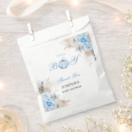 Es ist ein Baby-Duschkopf Pumpkin Vielen Dank Geschenktütchen