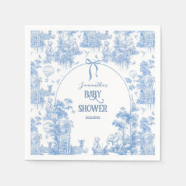 Es ist ein Baby Elegant Blue Toile Safari Baby Dus Serviette