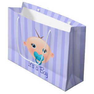 Es ist ein Baby Face Blue - große Geschenktasche Geschenktüte