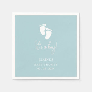 Es ist ein Baby Feet Blue Boy Baby Dusche Serviette