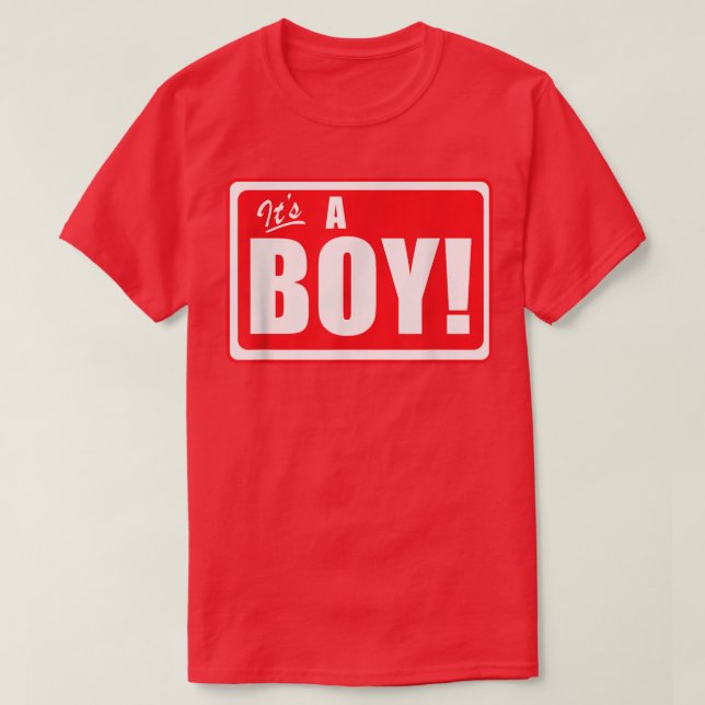 Es ist ein Baby Gender Reveal Baby Birth Announcem T-Shirt (Design vorne)