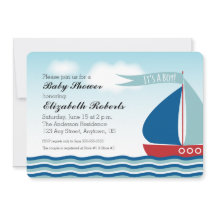 Es ist ein Baby Nautical Baby Shower Sailboat