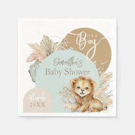 Es ist ein Baby Safari Theme Lion Baby Shower Serviette
